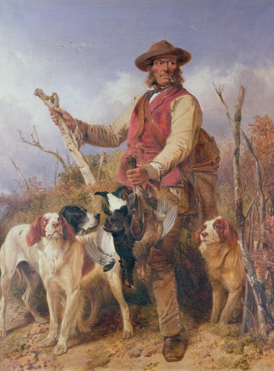 Guardiacaccia con cani da Richard Ansdell